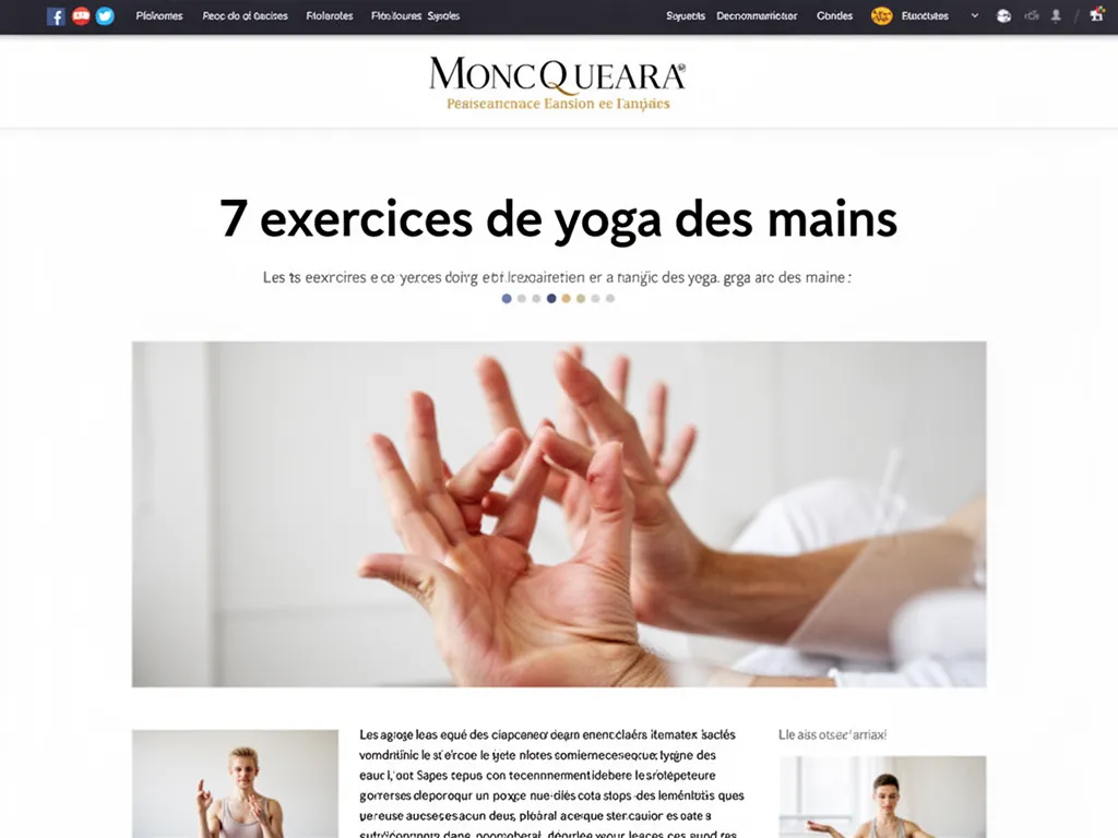 Deux mains jointes en position de mudra devant un fond clair et apaisant