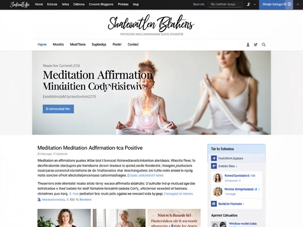 Méditation et affirmation positive : ancrer la confiance
