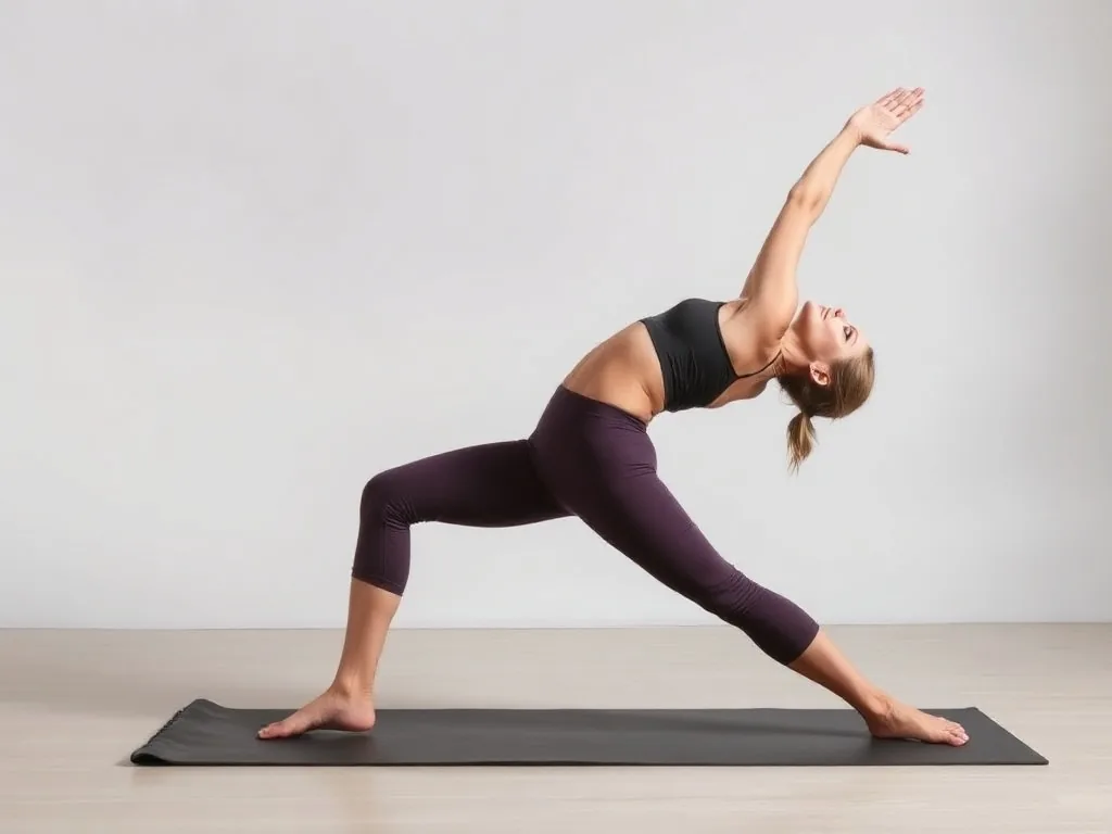 Des fiches de postures de yoga imprimées posées à côté d'un tapis de yoga déroulé dans un salon lumineux