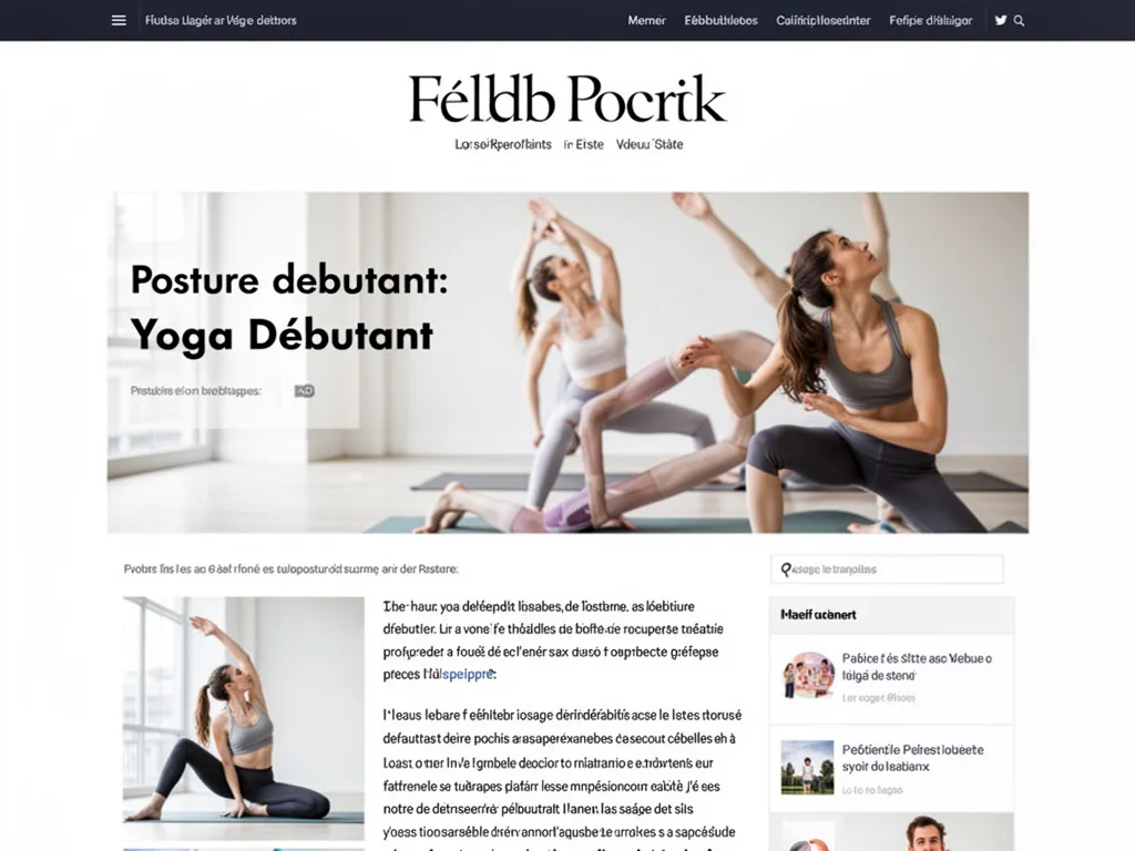 Une femme débutante pratique une posture de yoga sur un tapis dans un salon lumineux, les mains au sol et le dos allongé