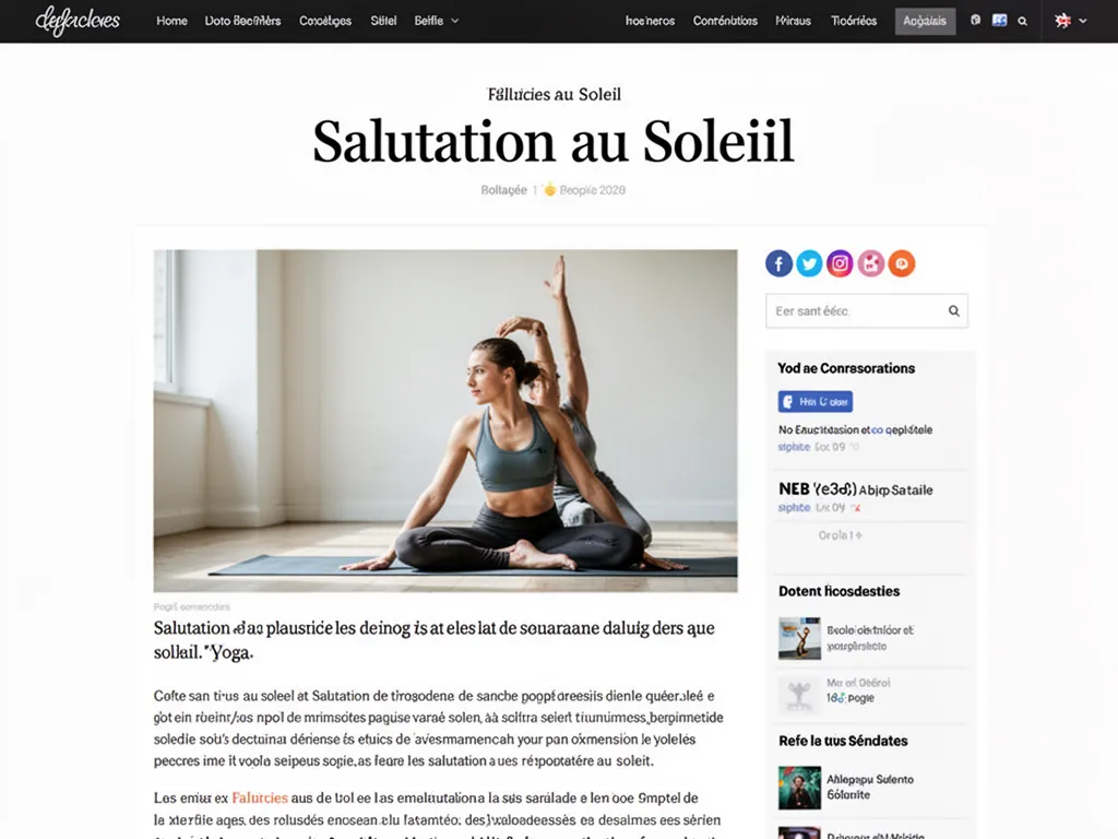 Salutation au soleil