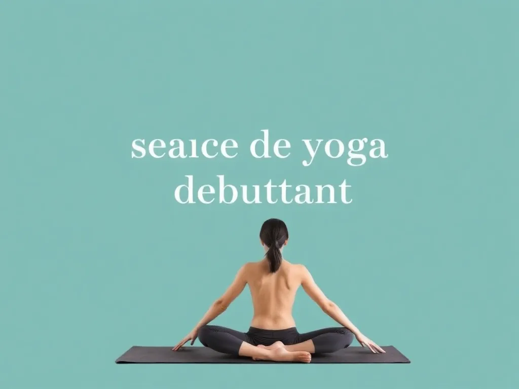 Un débutant en yoga pratique une posture simple sur un tapis dans son salon
