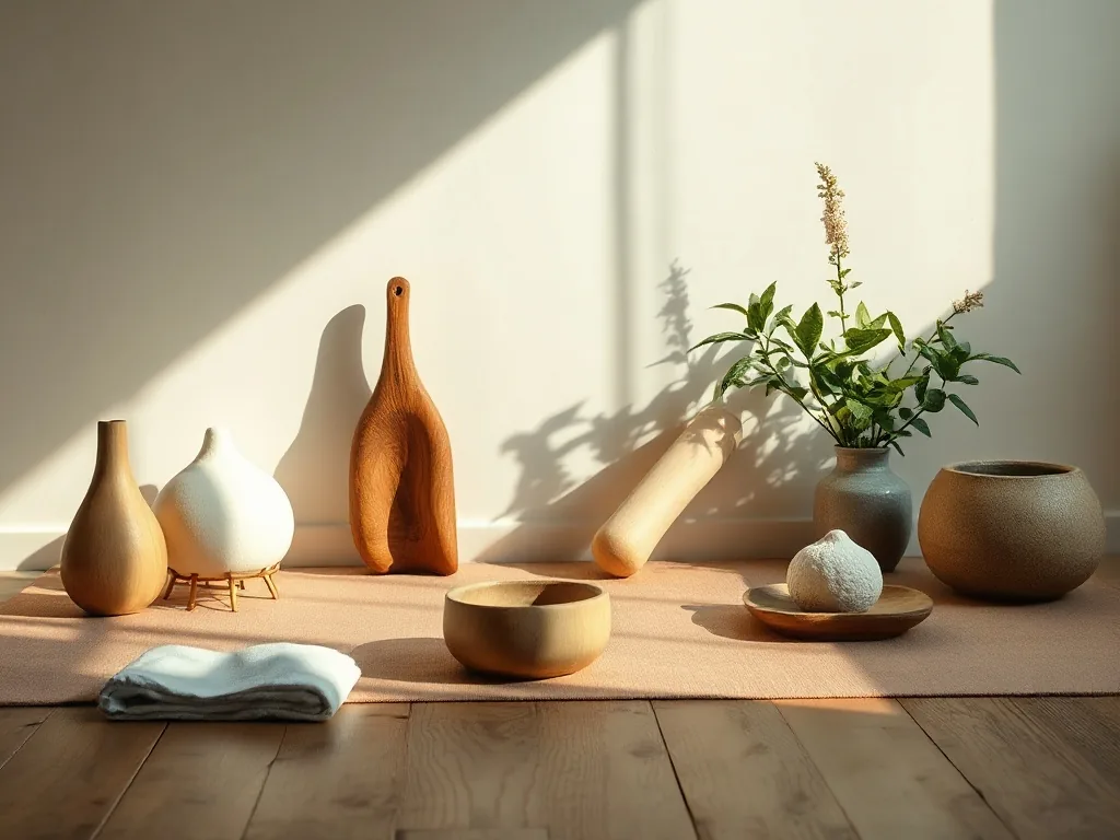 Une personne allongée au sol dans une posture de yin yoga, jambes en papillon soutenues par des briques, dans une pièce calme aux lumières tamisées.