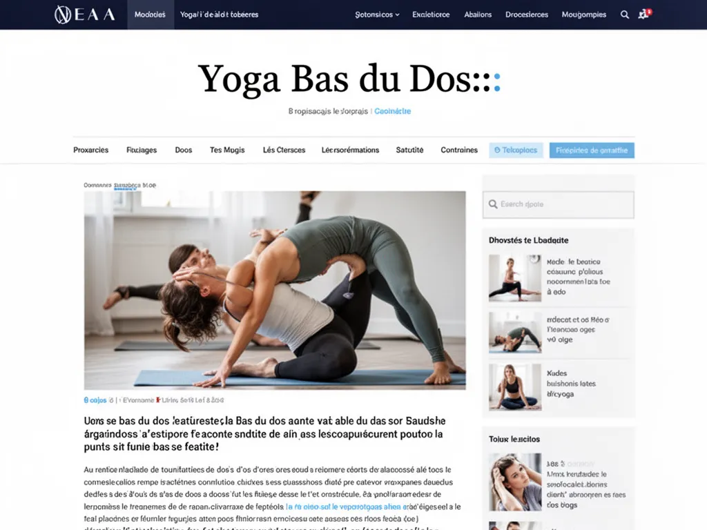 Yoga bas du dos : routines sûres pour soulager et renforcer