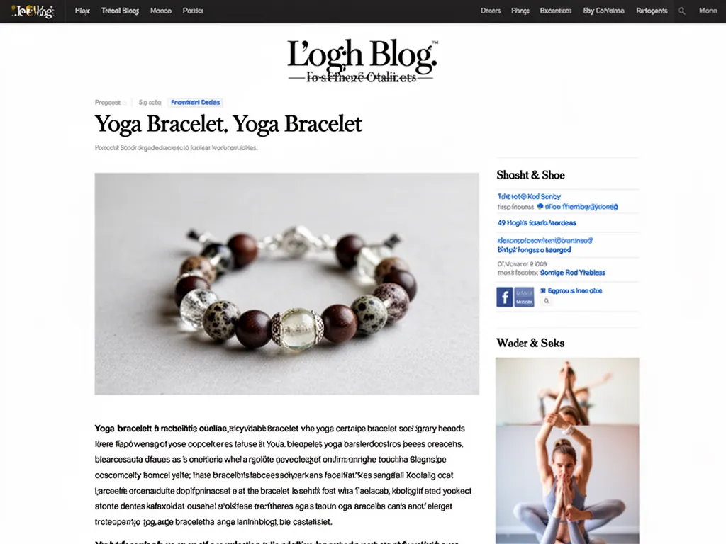 Un poignet posé sur un tapis de yoga, orné d'un bracelet en perles, lumière douce