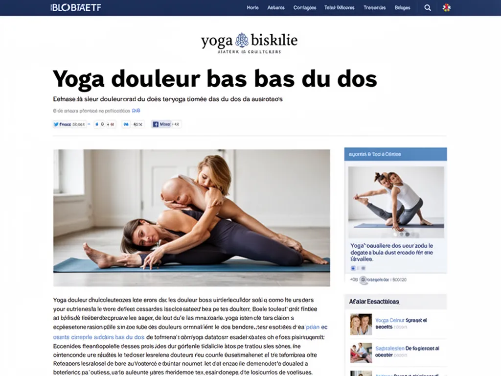 Une femme en tenue confortable pratique une posture de yoga douce sur un tapis dans un salon lumineux