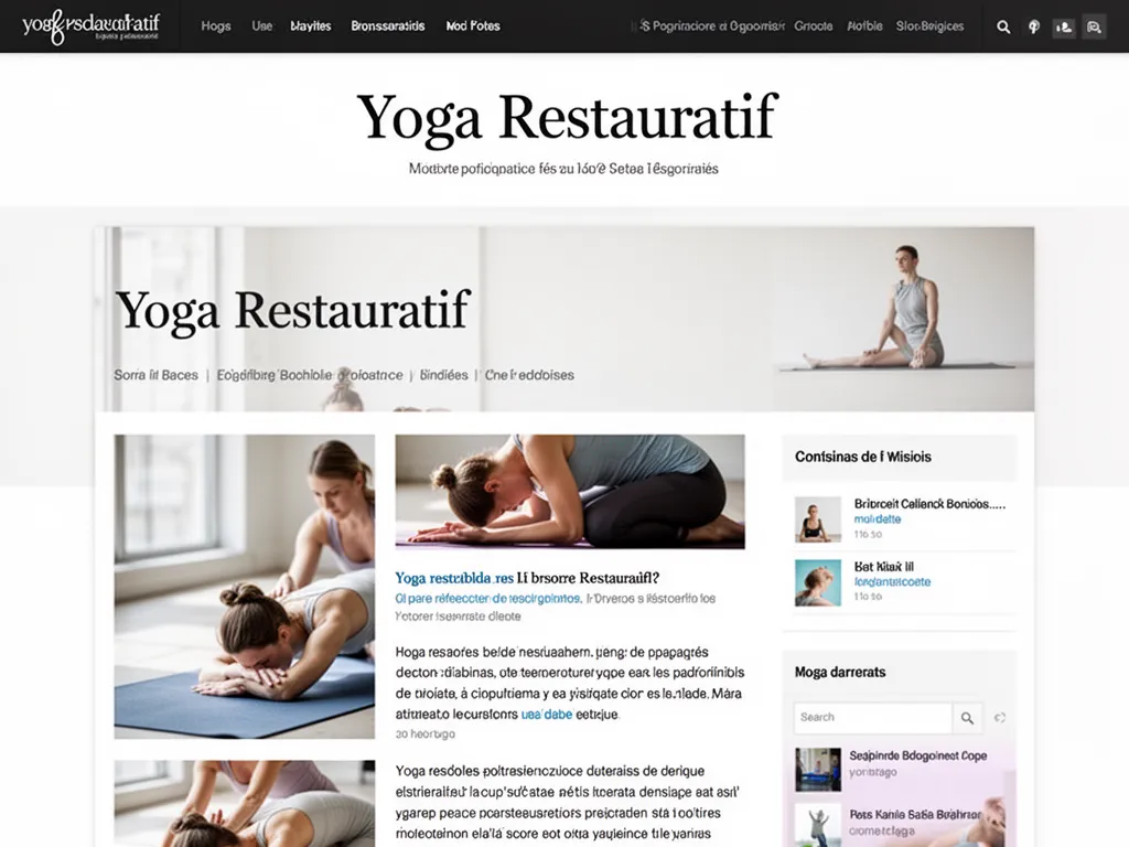 Yoga restauratif : récupération réelle pour mamans et familles